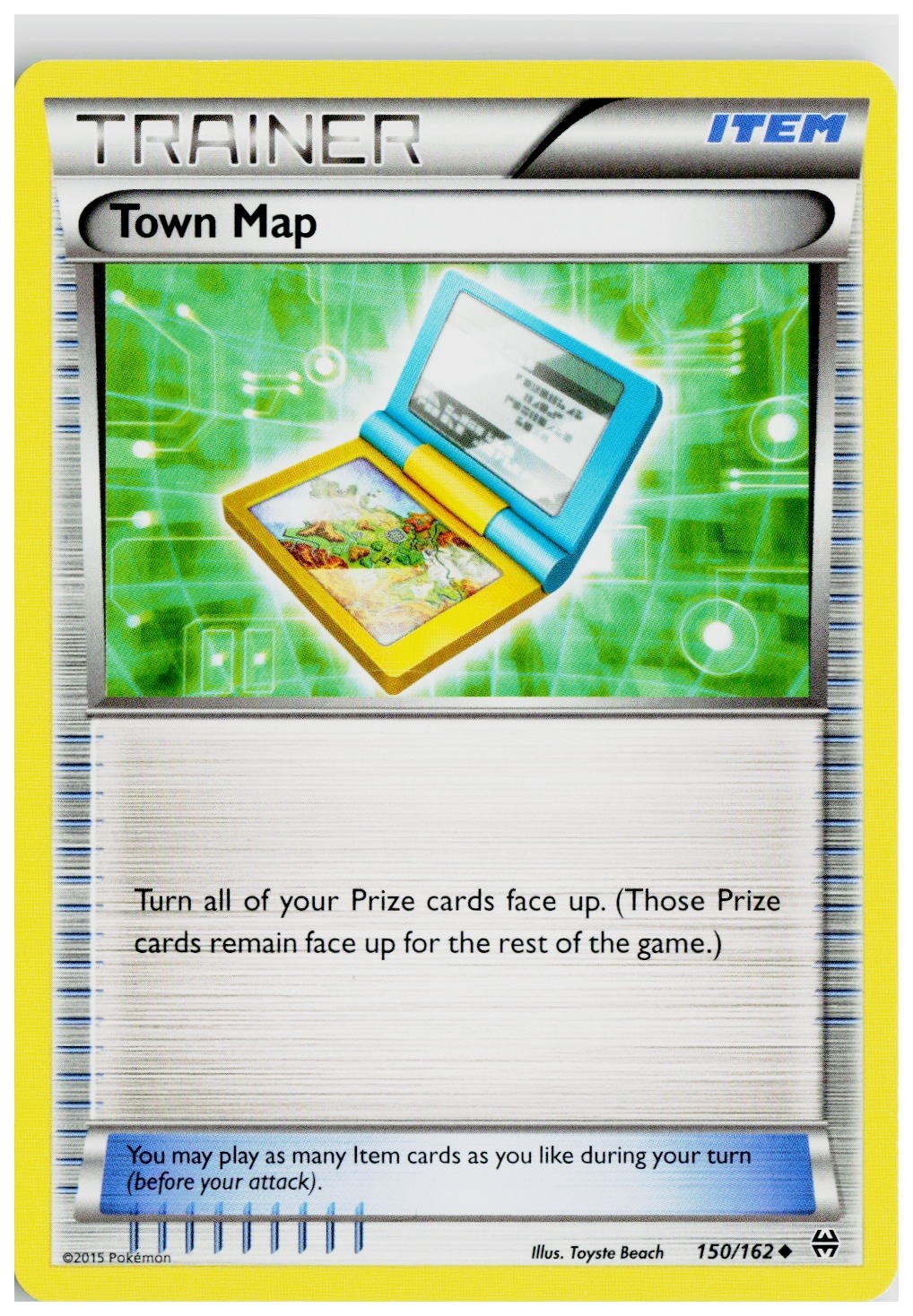 2015 Pokemon XY - BREAKthrough #150 Town Map