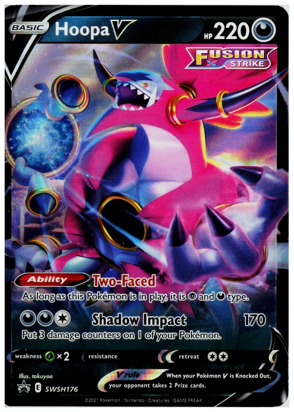 2021 Pokemon SWSH: Sword & Shield Promo Cards #SWSH176 Hoopa V