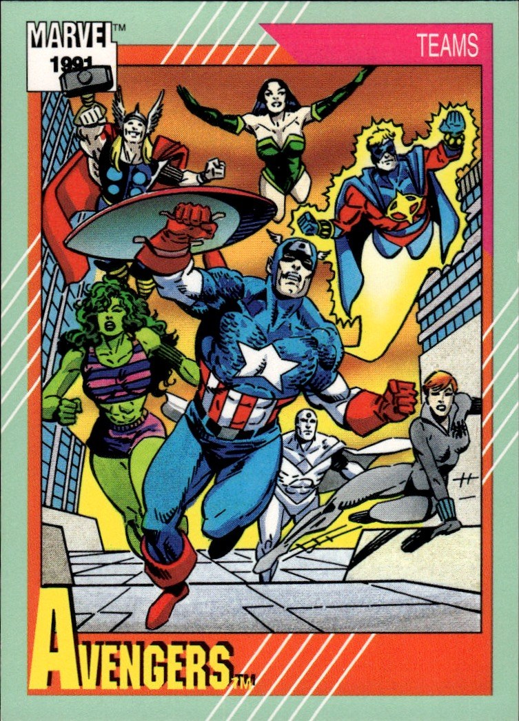 1991 Impel Marvel Universe II #151 The Avengers