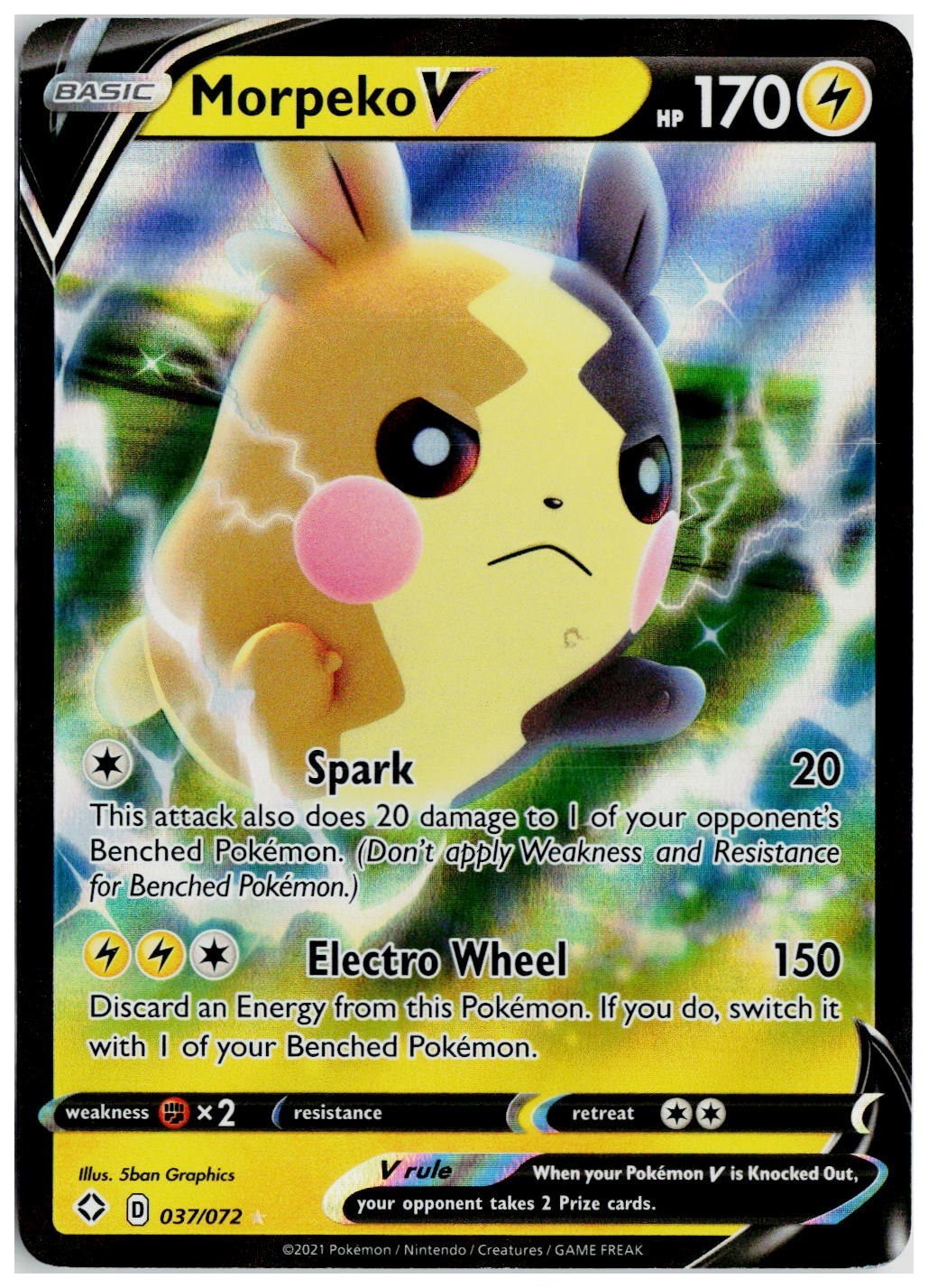 2020 Pokemon SWSH01: Sword & Shield Base Set #079 Morpeko V