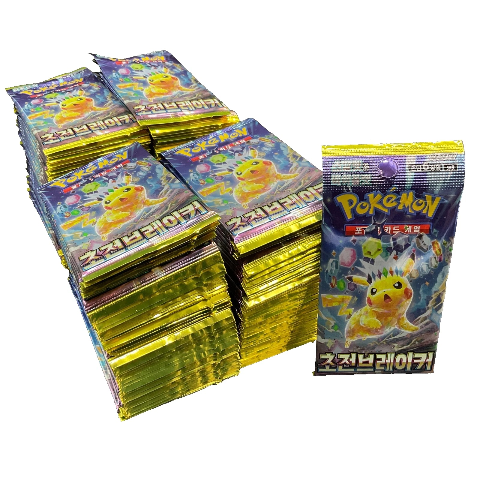 Nintendo 2024 Pokemon TCG Korean SV8 SV Electric Breaker Booster Pack Sealed Single Booster Pack — Factory Sealed