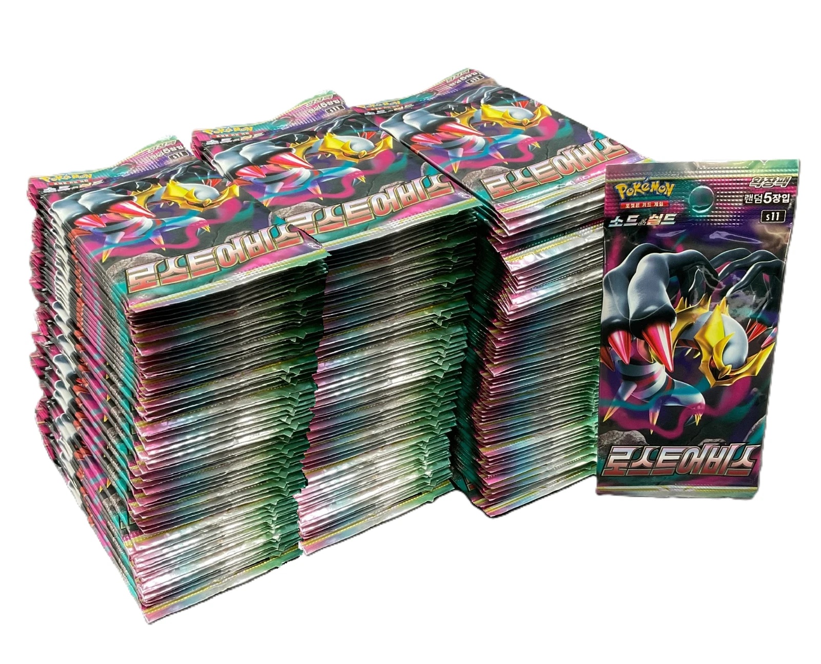 Pokemon Korea 2022 Pokemon TCG Korean S11 Lost Abyss Booster Pack Sealed 5 cards per pack — Factory Sealed